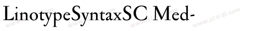 LinotypeSyntaxSC Med字体转换